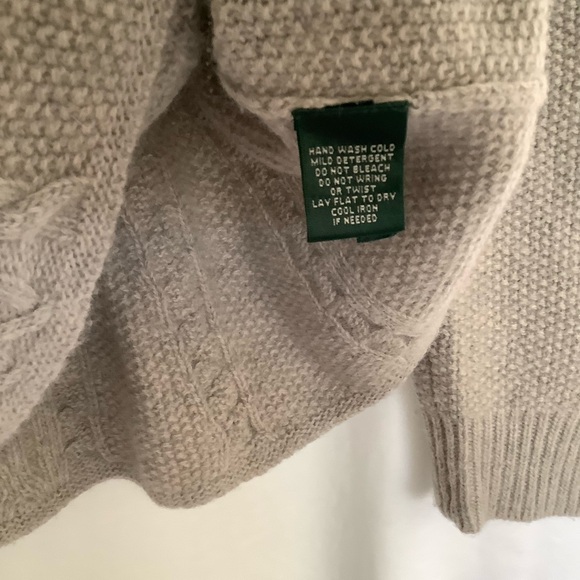 Ralph Lauren Women's Cable Knit Sweater Lambswool & Angora Classic Luxury Sz XS - Picture 4 of 9